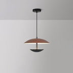 Contemporary Creative Iron Semi-circle Ufo Shape LED Pendant Light for Bedroom & Living Room BulbSquare
