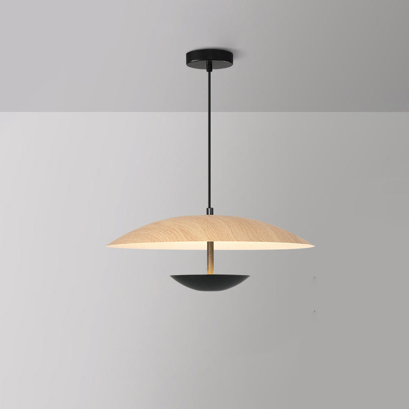 Contemporary Creative Iron Semi-circle Ufo Shape LED Pendant Light for Bedroom & Living Room BulbSquare