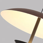 Contemporary Creative Iron Semi-circle Ufo Shape LED Pendant Light for Bedroom & Living Room BulbSquare