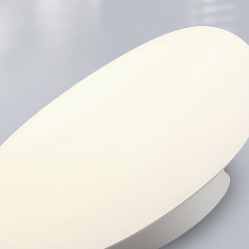 Modern Minimalist Iron & PE Apple Shape LED Semi-Flush Mount Ceiling Light For Bedroom & Living Room