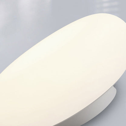 Modern Minimalist Iron & PE Apple Shape LED Semi-Flush Mount Ceiling Light For Bedroom & Living Room