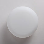 Modern Minimalist Iron & PE Apple Shape LED Semi-Flush Mount Ceiling Light For Bedroom & Living Room
