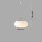 Modern Minimalist Iron & PE Apple Shape Round LED Pendant Light For Bedroom & Living Room
