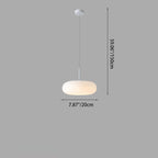 Modern Minimalist Iron & PE Apple Shape Round LED Pendant Light For Bedroom & Living Room