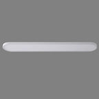 Modern Minimalist Acrylic Aluminum Iron Long Oval LED Flush Mount Ceiling Light For Bedroom & Living Room