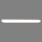 Modern Minimalist Acrylic Aluminum Iron Long Oval LED Flush Mount Ceiling Light For Bedroom & Living Room