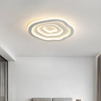 Modern Minimalist Acrylic Iron Cloud-Shaped LED Flush Mount Ceiling Light For Bedroom & Living Room