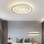 Modern Minimalist Acrylic Iron Cloud-Shaped LED Flush Mount Ceiling Light For Bedroom & Living Room