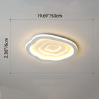 Modern Minimalist Acrylic Iron Cloud-Shaped LED Flush Mount Ceiling Light For Bedroom & Living Room
