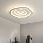 Modern Minimalist Acrylic Iron Cloud-Shaped LED Flush Mount Ceiling Light For Bedroom & Living Room