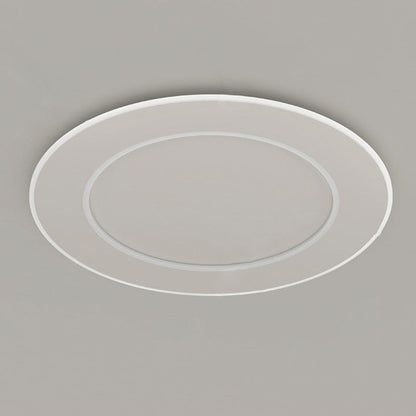 Modern Minimalist Pvc Iron Leaf-shaped Round LED Flush Mount Ceiling Light for Bedroom & Living Room
