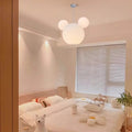 Lumendat Modern Art Deco PE Iron Kids Doll Round 3-Light Chandelier For Bedroom & Living Room Lumendat
