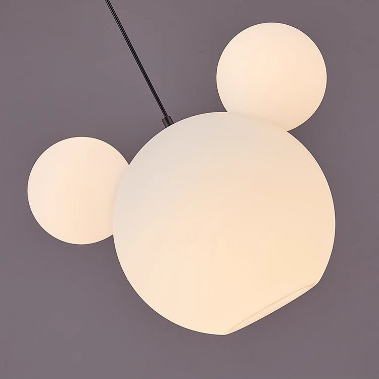 Lumendat Modern Art Deco PE Iron Kids Doll Round 3-Light Chandelier For Bedroom & Living Room Lumendat