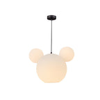 Lumendat Modern Art Deco PE Iron Kids Doll Round 3-Light Chandelier For Bedroom & Living Room Lumendat