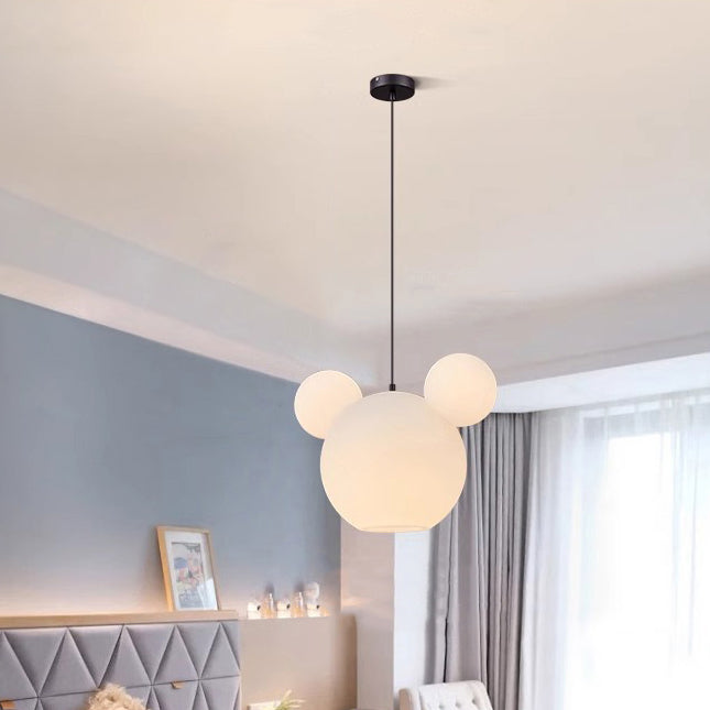 Lumendat Modern Art Deco PE Iron Kids Doll Round 3-Light Chandelier For Bedroom & Living Room Lumendat