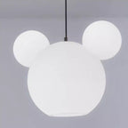 Lumendat Modern Art Deco PE Iron Kids Doll Round 3-Light Chandelier For Bedroom & Living Room Lumendat