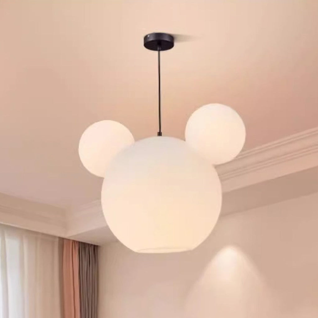 Lumendat Modern Art Deco PE Iron Kids Doll Round 3-Light Chandelier For Bedroom & Living Room Lumendat