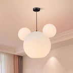 Lumendat Modern Art Deco PE Iron Kids Doll Round 3-Light Chandelier For Bedroom & Living Room Lumendat