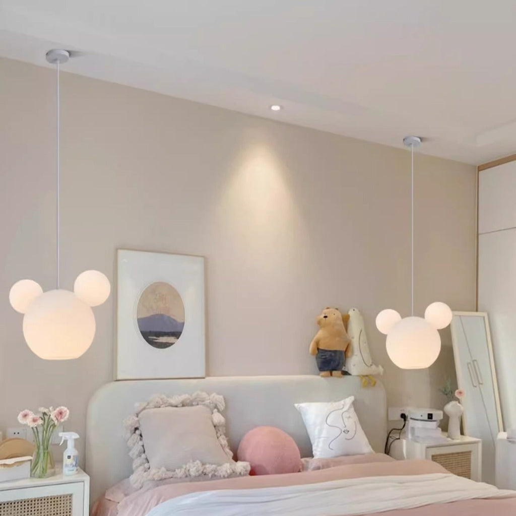 Lumendat Modern Art Deco PE Iron Kids Doll Round 3-Light Chandelier For Bedroom & Living Room Lumendat