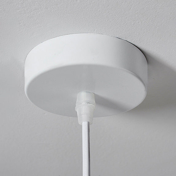 Traditional Vintage High-density Polystyrene Curved Egg-shaped 1-light Pendant Light for Bedroom & Living Room