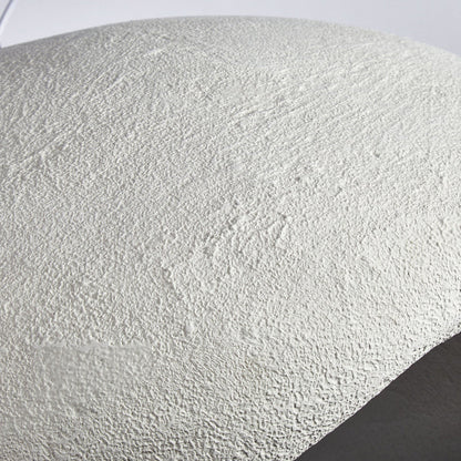 Traditional Japanese Polystyrene Irregular Curved Round 1-Light Pendant Light For Bedroom & Living Room