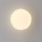 Contemporary Creative PE Iron Cream Bubble Round LED Flush Mount Ceiling Light For Bedroom & Living Room