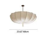 Traditional French Fabric Iron Pleated Tassel 3-light Chandelier for Bedroom & Living Room Lumendat