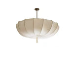 Traditional French Fabric Iron Pleated Tassel 3-light Chandelier for Bedroom & Living Room Lumendat