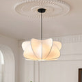 Traditional Japanese Faux Silk Iron Propeller-shaped 2/3-light Chandelier for Bedroom & Living Room BulbSquare