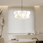 Traditional Japanese Faux Silk Iron Propeller-shaped 2/3-light Chandelier for Bedroom & Living Room BulbSquare