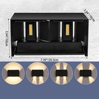 Modern Minimalist Aluminum Rectangular LED Wall Sconce Lamp For Outdoor Patio