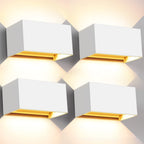 Modern Minimalist Aluminum Rectangular LED Wall Sconce Lamp For Outdoor Patio