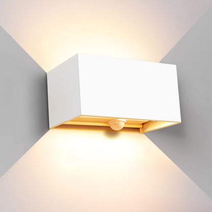 Modern Minimalist Aluminum Rectangular LED Wall Sconce Lamp For Outdoor Patio