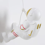 Lumendat Modern Art Deco PLA Resin Iron Astronaut Planet Design 1-Light Wall Sconce Lamp For Bedroom & Living Room Lumendat