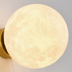 Lumendat Modern Art Deco PLA Resin Iron Astronaut Planet Design 1-Light Wall Sconce Lamp For Bedroom & Living Room Lumendat