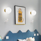 Lumendat Modern Art Deco PLA Resin Iron Astronaut Planet Design 1-Light Wall Sconce Lamp For Bedroom & Living Room Lumendat