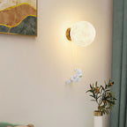 Lumendat Modern Art Deco PLA Resin Iron Astronaut Planet Design 1-Light Wall Sconce Lamp For Bedroom & Living Room Lumendat