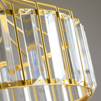 Contemporary Industrial Glass Iron Round Bowl Shade 1-Light Pendant Light For Bedroom & Living Room