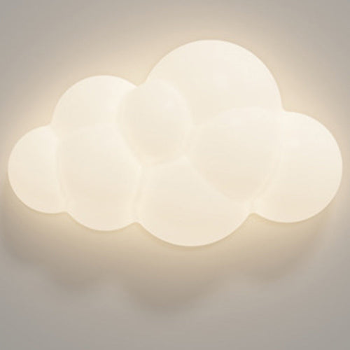 Contemporary Creative PE Iron Cloud-Shaped LED Wall Sconce Lamp For Bedroom & Living Room