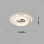 Contemporary Creative Acrylic Aluminum Iron Square Round Planet LED Flush Mount Ceiling Light For Bedroom