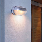 Traditional French Glass Aluminum Oval Round Wall Sconce Lamp 1-Light For Outdoor