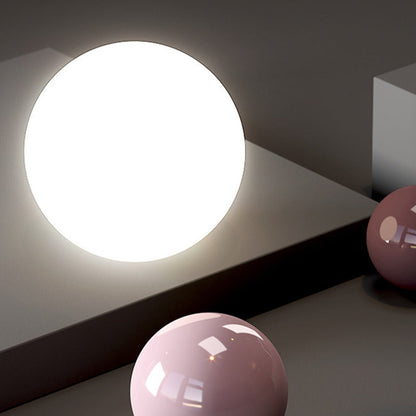 Modern Minimalist PE Metal Globe-Shaped 1-Light Pendant Light For Bedroom & Living Room