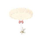 Modern Art Deco Kids Iron PE Heart-Shaped Round LED Flush Mount Ceiling Light For Bedroom Lumendat