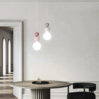 Traditional French Pe Metal Globe LED Pendant Light for Bedroom BulbSquare