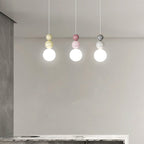 Traditional French Pe Metal Globe LED Pendant Light for Bedroom BulbSquare