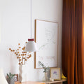 Modern Art Deco Iron Bowknot Bell-Shaped 1-Light Pendant Light For Bedroom