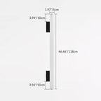 Modern Minimalist Acrylic Aluminum Cylindrical Strip LED Wall Sconce Lamp For Outdoor