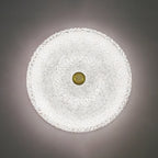 Contemporary Scandinavian Acrylic Stainless Steel Round Cylinder LED Flush Mount Ceiling Light For Bedroom