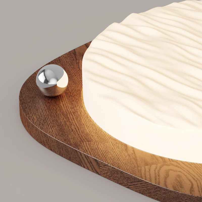 Traditional Chinese PVC Iron Textured Square Round LED Flush Mount Ceiling Light For Bedroom