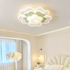 Contemporary Creative PE Iron Floral LED Flush Mount Ceiling Light For Bedroom